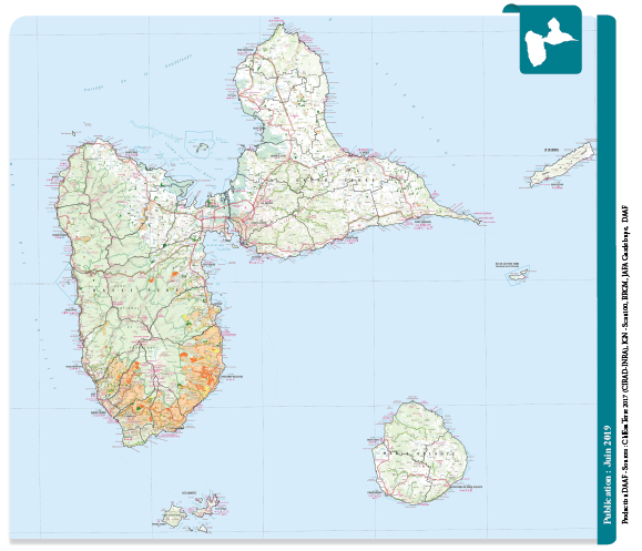Chlordécone : où est localisée la pollution ?