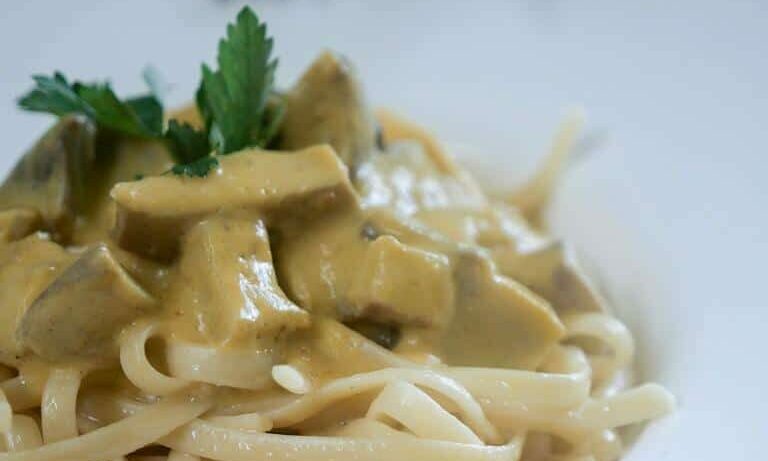 Fiche recette : Linguini au lambi et crème de giraumon